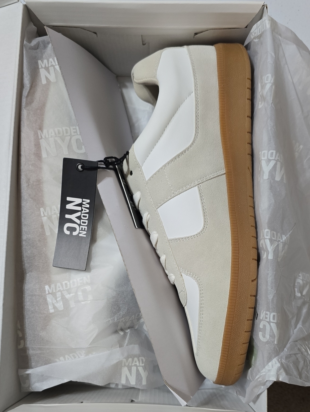 Men's Madden NYC M-Morddy Casual White Low-Top Sneaker